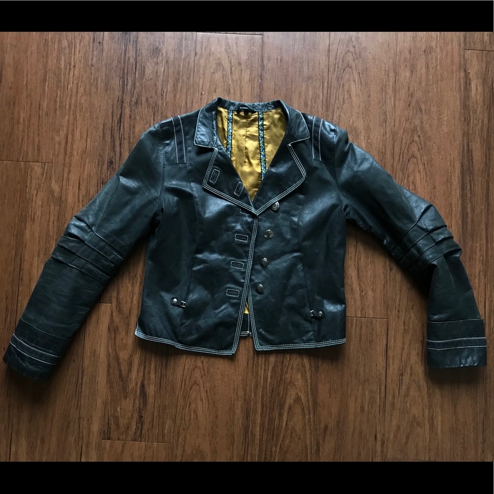 Genuine leather jacket size 36 small
